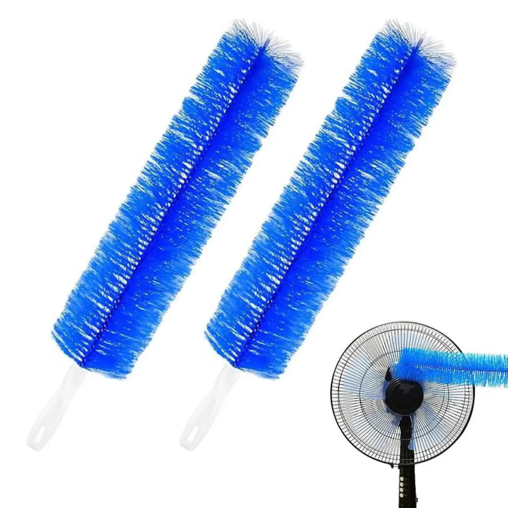 Two pack bendable fan cleaning brush