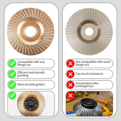 3PCS Wood Carving Disc Set for 4-Inch Angle Grinders