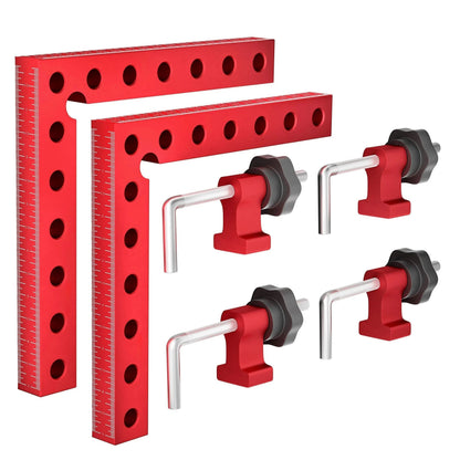 Precision 90° Aluminum Corner Clamp - CNC Woodworking Positioning Square for Cabinets & Frames