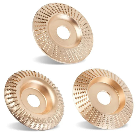 3PCS Wood Carving Disc Set for 4-Inch Angle Grinders