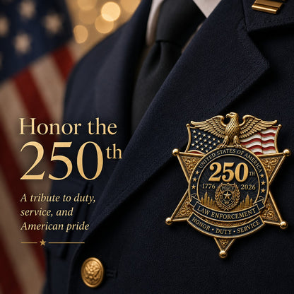 ⚡️⚡️Flash Sale 49% OFF - America 250 Law Enforcement Brooch