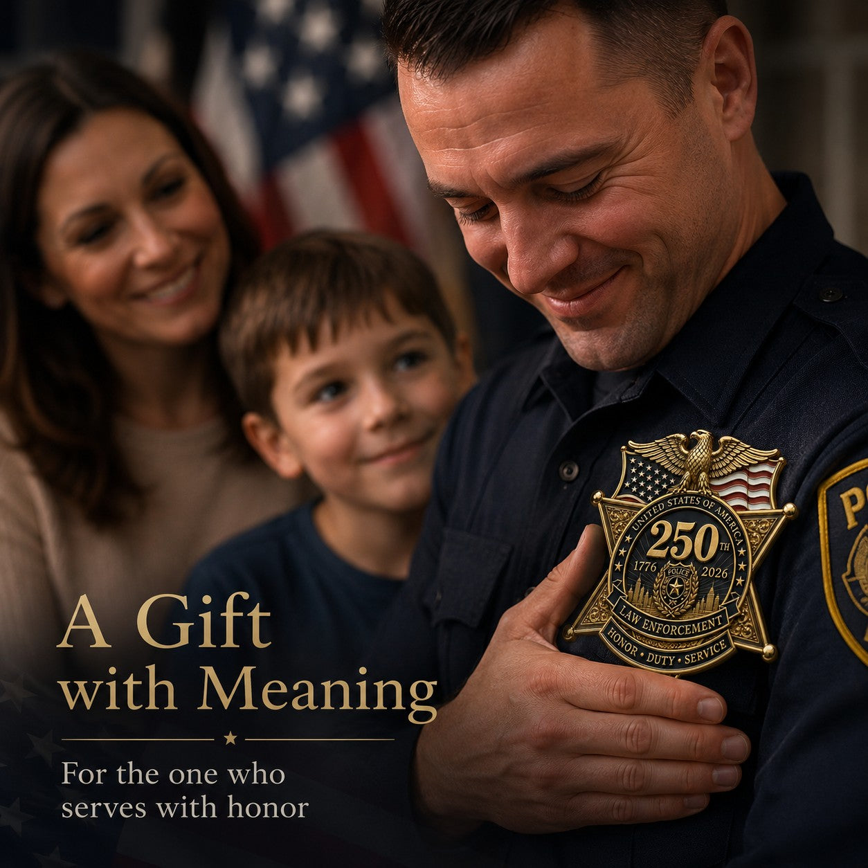 ⚡️⚡️Flash Sale 49% OFF - America 250 Law Enforcement Brooch