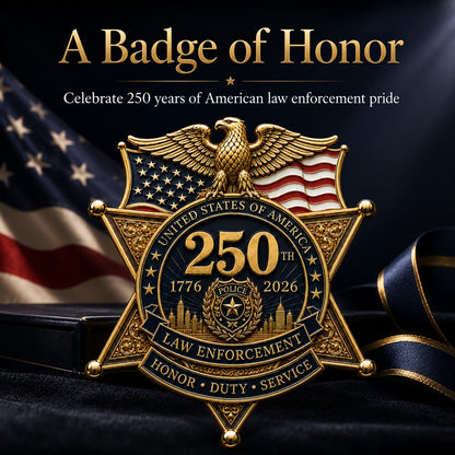 ⚡️⚡️Flash Sale 49% OFF - America 250 Law Enforcement Brooch