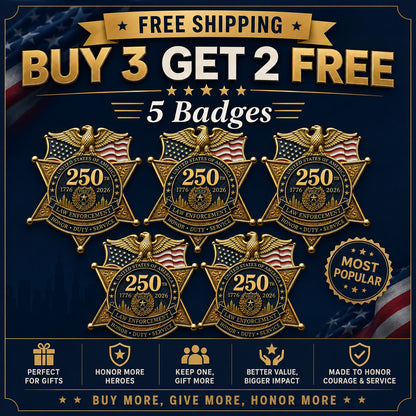 ⚡️⚡️Flash Sale 49% OFF - America 250 Law Enforcement Brooch