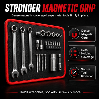 Magnetic Tool Tray Mat – Flexible Workshop Organizer for Metal Surfaces