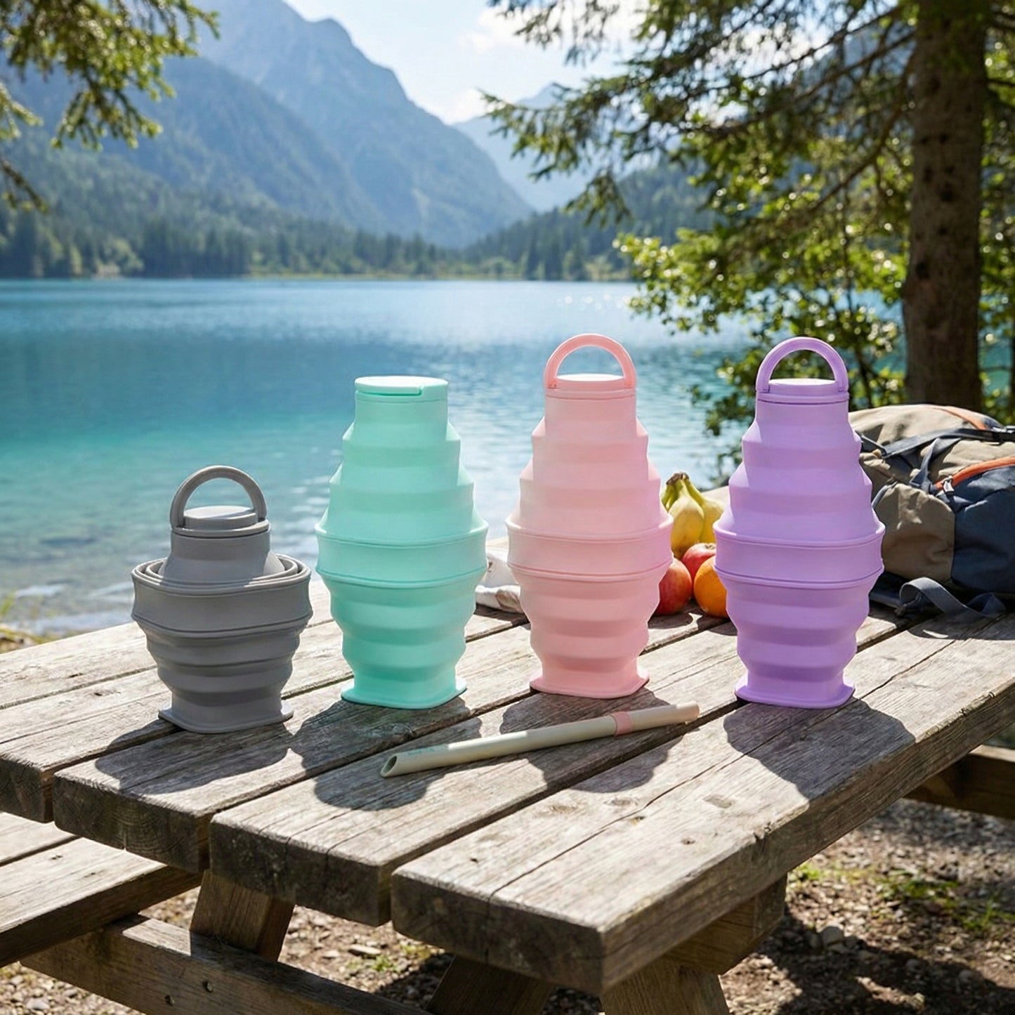 Silicone Folding Water Bottle