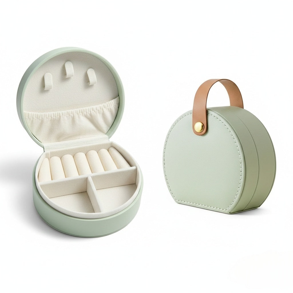Portable Semicircle Jewelry Box