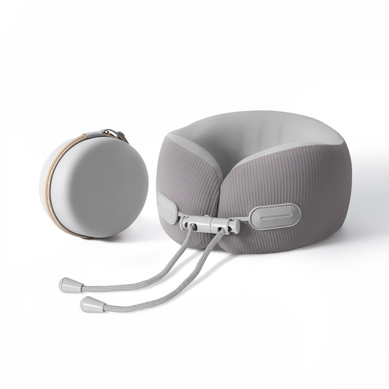 Ice Silk Ribbed High-Back U-Pillow Set