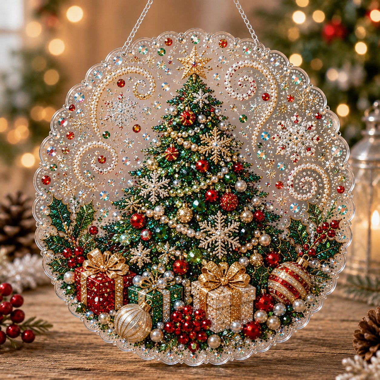 🎄Christmas DIY Diamond Painting Hanging Ornament Kit🎅💎