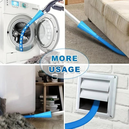 Professional Dryer Vent Vacuum Attachment - Deep Cleaning Lint Remover for Home Safety