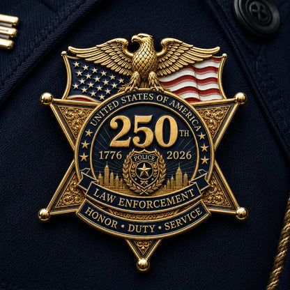 ⚡️⚡️Flash Sale 49% OFF - America 250 Law Enforcement Brooch