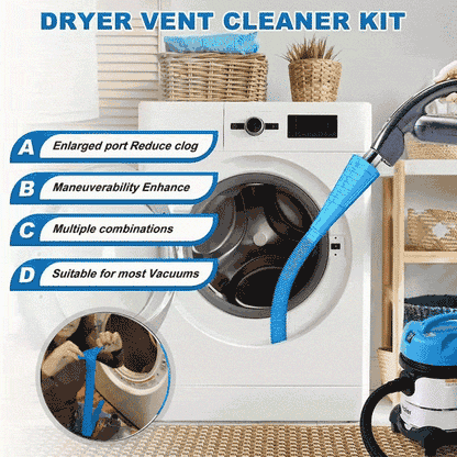 Professional Dryer Vent Vacuum Attachment - Deep Cleaning Lint Remover for Home Safety