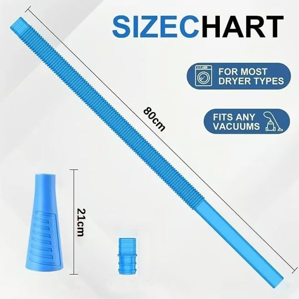Professional Dryer Vent Vacuum Attachment - Deep Cleaning Lint Remover for Home Safety