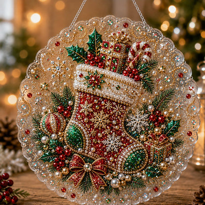 🎄Christmas DIY Diamond Painting Hanging Ornament Kit🎅💎