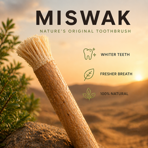Natural Miswak Toothbrush Sticks