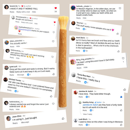 Natural Miswak Toothbrush Sticks